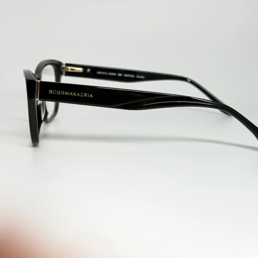 BCBGMAXAZRIA Martina‎ Black Cat Eye Eyeglasses Frames 52-15-135 CV 22024